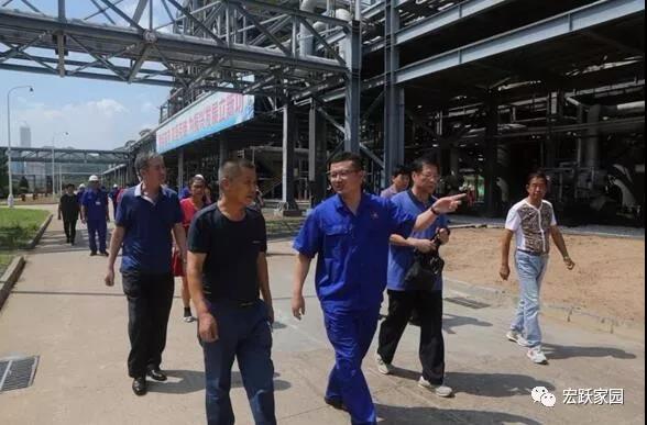 宏躍集團退休員工到連石化工參觀